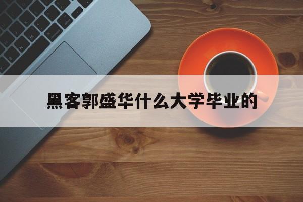 黑客郭盛华什么大学毕业的（郭盛华是黑客还是红客）