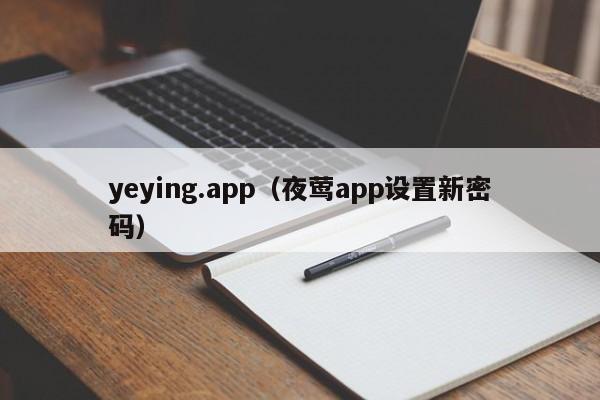 yeying.app（夜莺app设置新密码）