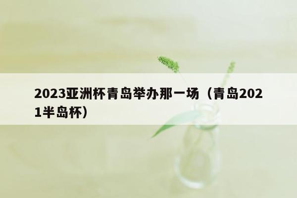 2023亚洲杯青岛举办那一场（青岛2021半岛杯）