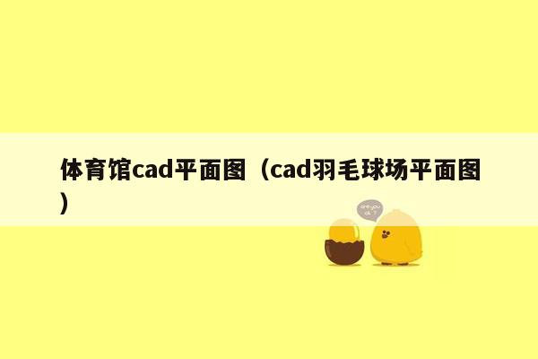 体育馆cad平面图（cad羽毛球场平面图）