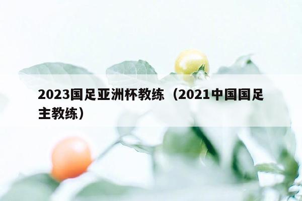 2023国足亚洲杯教练（2021中国国足主教练）