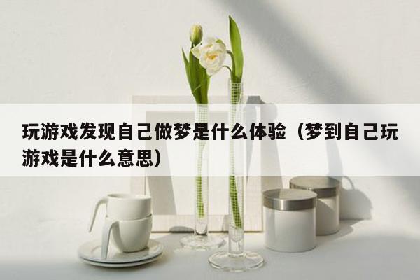 玩游戏发现自己做梦是什么体验（梦到自己玩游戏是什么意思）