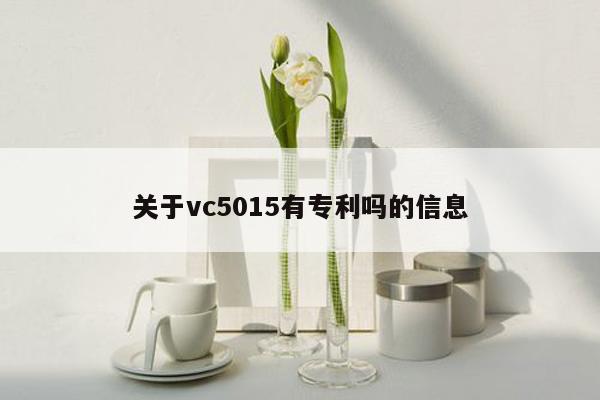 关于vc5015有专利吗的信息