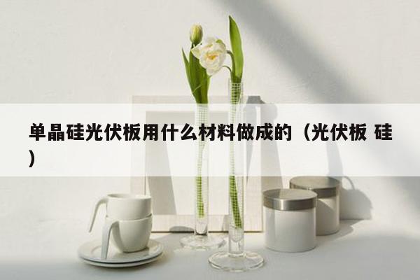 单晶硅光伏板用什么材料做成的（光伏板 硅）