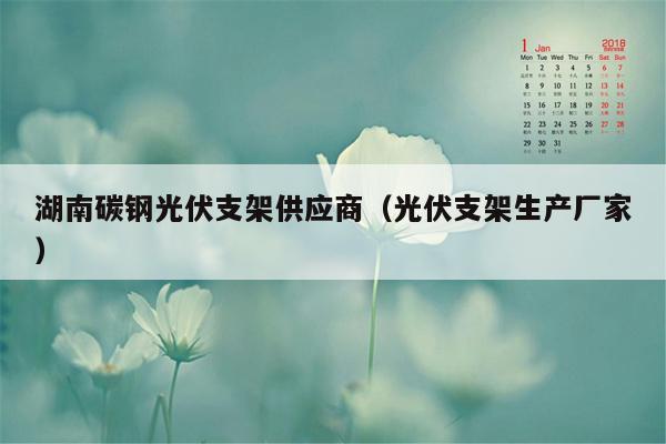 湖南碳钢光伏支架供应商（光伏支架生产厂家）