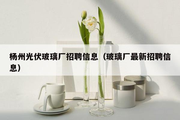 杨州光伏玻璃厂招聘信息（玻璃厂最新招聘信息）