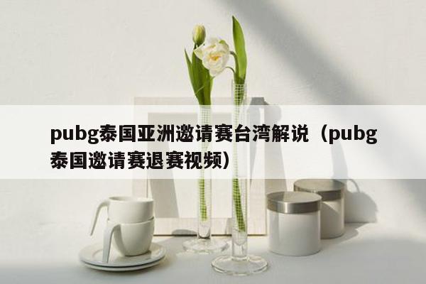 pubg泰国亚洲邀请赛台湾解说（pubg泰国邀请赛退赛视频）