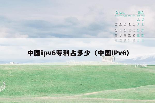 中国ipv6专利占多少（中国IPv6）