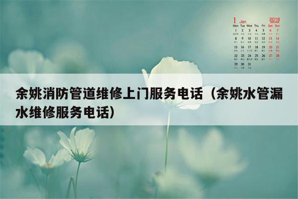 余姚消防管道维修上门服务电话（余姚水管漏水维修服务电话）