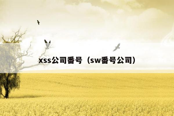 xss公司番号（sw番号公司）