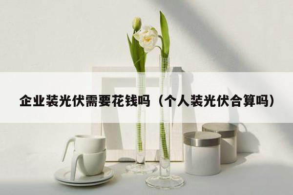 企业装光伏需要花钱吗（个人装光伏合算吗）