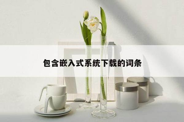 包含嵌入式系统下载的词条