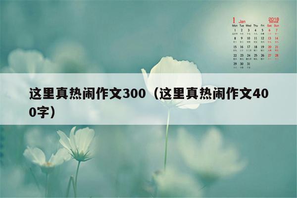 这里真热闹作文300（这里真热闹作文400字）