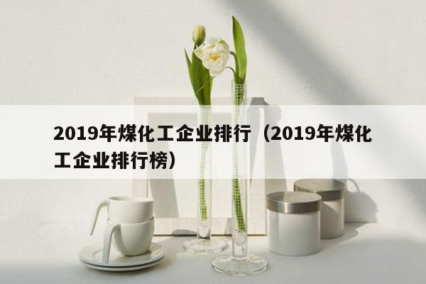 2019年煤化工企业排行（2019年煤化工企业排行榜）